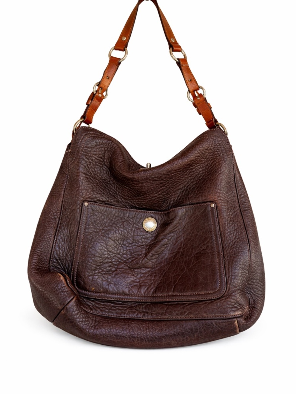 Vintage Coach Chelsea #10132 Brown Pebbled Leather Hobo Bag